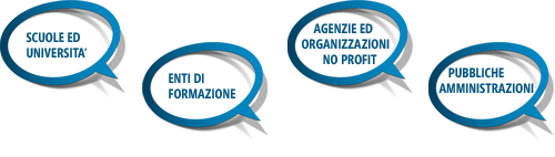 SCUOLE ED UNIVERSITA' - ENTI DI FORMAZIONE - AGENZIE ED ORGANIZZAZIONI NO PROFIT - PUBBLICHE AMMINISTRAZIONI